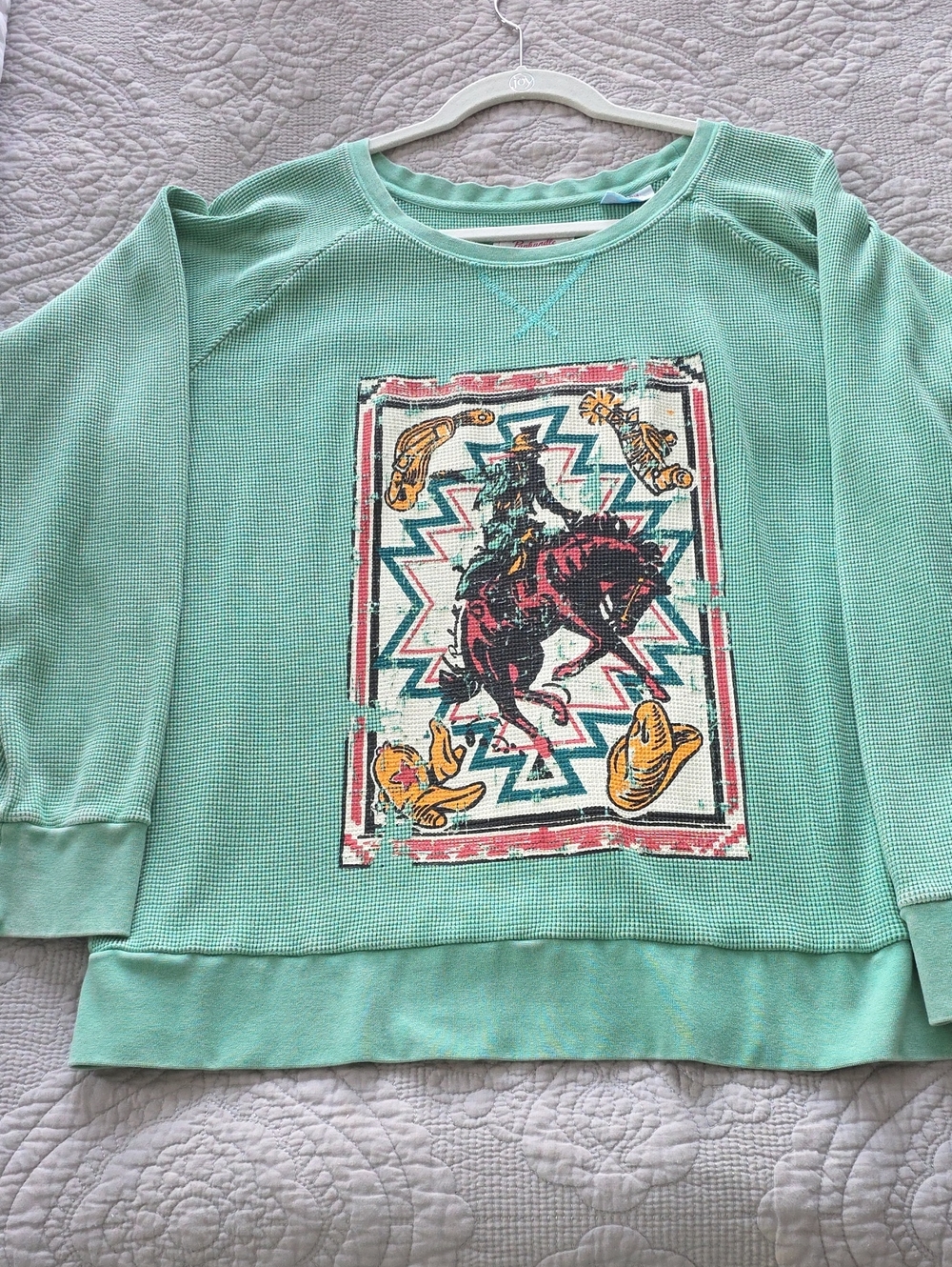 Panhandle Mint Green Graphic Pullover Shirt